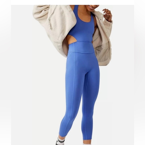 Free People Movement Back it Up Onesie in Blue Size XS - Picture 1 of 7